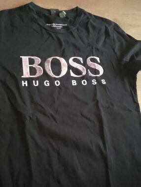 Hugo Boss Black Short Sleeve Tee with White Logo